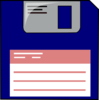 Blue Floppy Clip Art